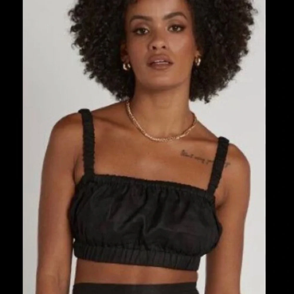DISSH Havana Linen Crop Top Black AU10 US6 - Picture 3 of 7